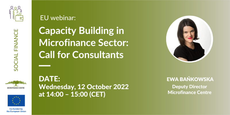Join the Microfinance Centre Webinar: Capacity building for microfinance sector – call for consultants