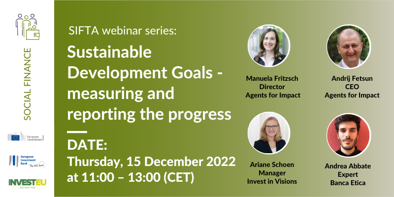 Join the SIFTA webinar: Sustainable Development Goals – measuring and reporting the progress    