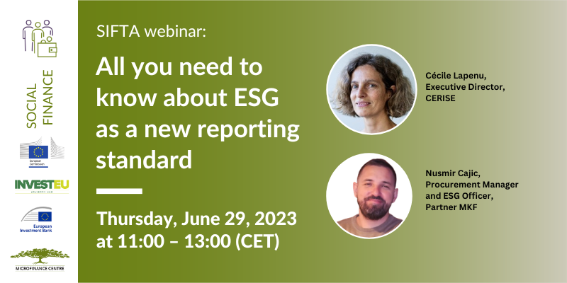 Watch SIFTA Webinar: All you need to know about ESG as a new reporting standard
