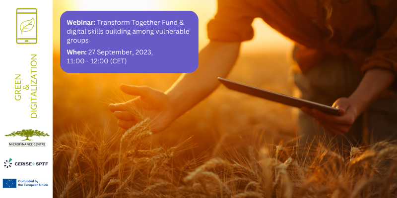 Webinar: Transform Together Fund & digital skills building among vulnerable groups
