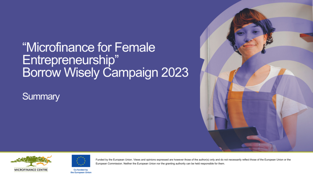 Celebrating Success: Highlights from the “Microfinance for Female Entrepreneurship” Borrow Wisely Campaign 2023! 