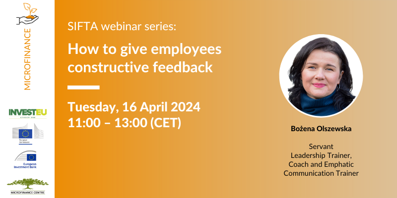 Join SIFTA Webinar: How to give employees constructive feedback
