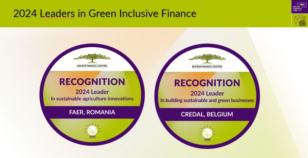 Leaders in the area of Green Inclusive Finance