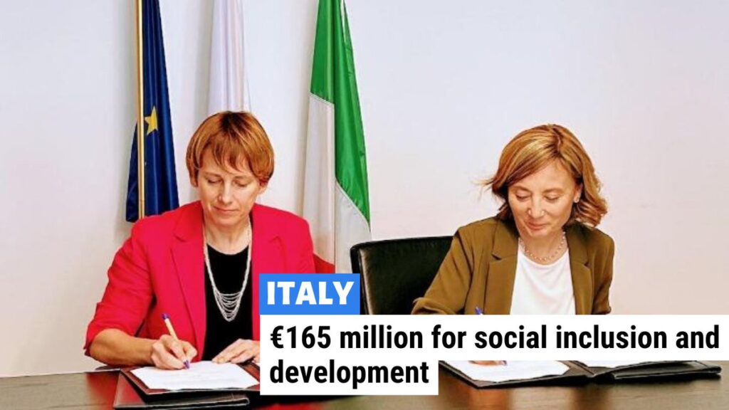 €165 million to support gender equality, refugee inclusion and development in southern Italy