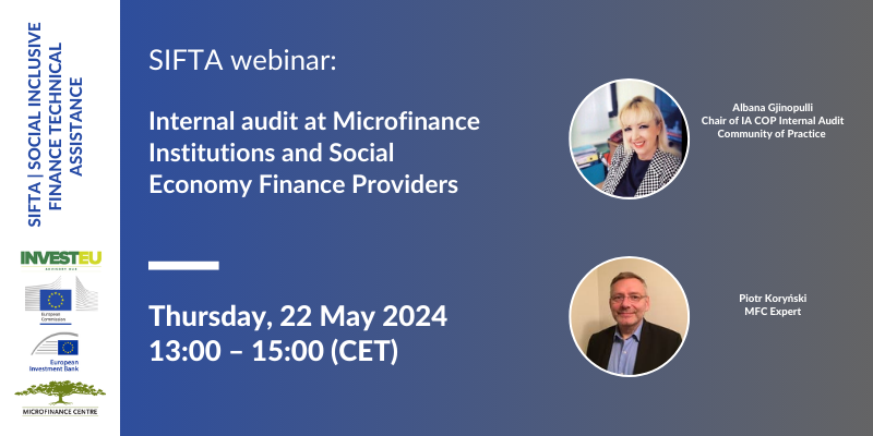 Join SIFTA Webinar on Internal Audit in MFIs and SEFPs
