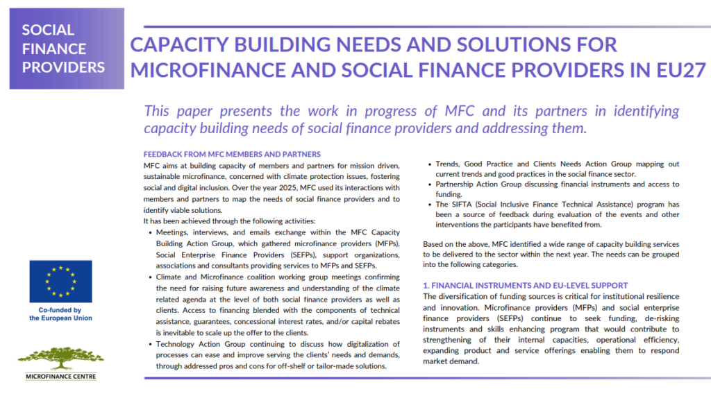 Capacity Building Needs 2025: Empowering Social Finance Providers for the Future