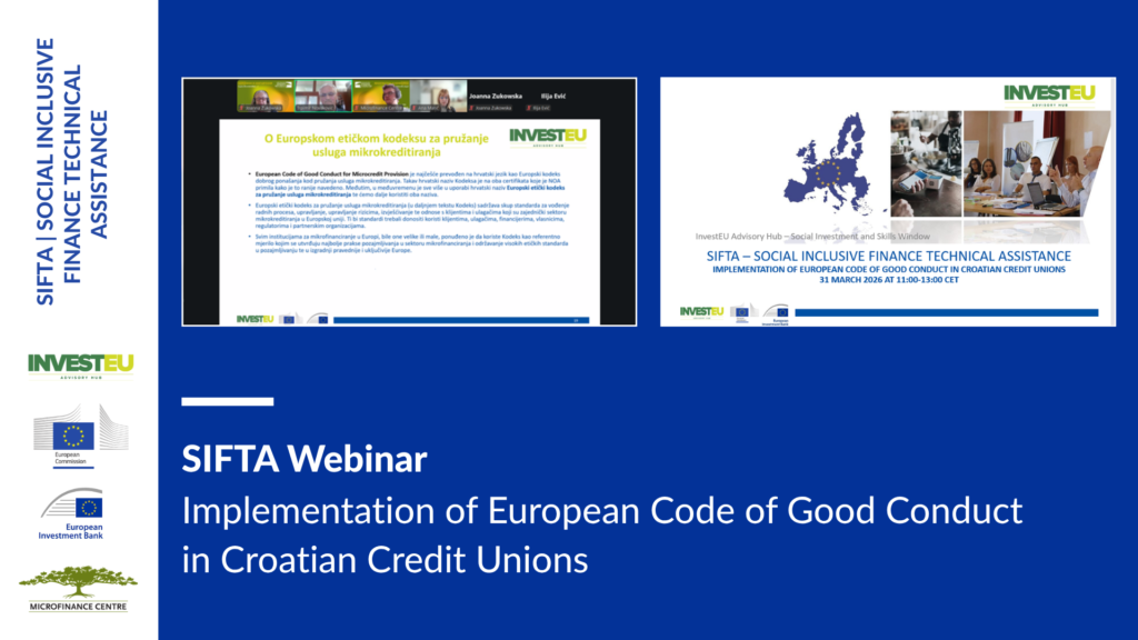 SIFTA webinar: Implementation of the European Code of Good Conduct in Croatian Credit Unions